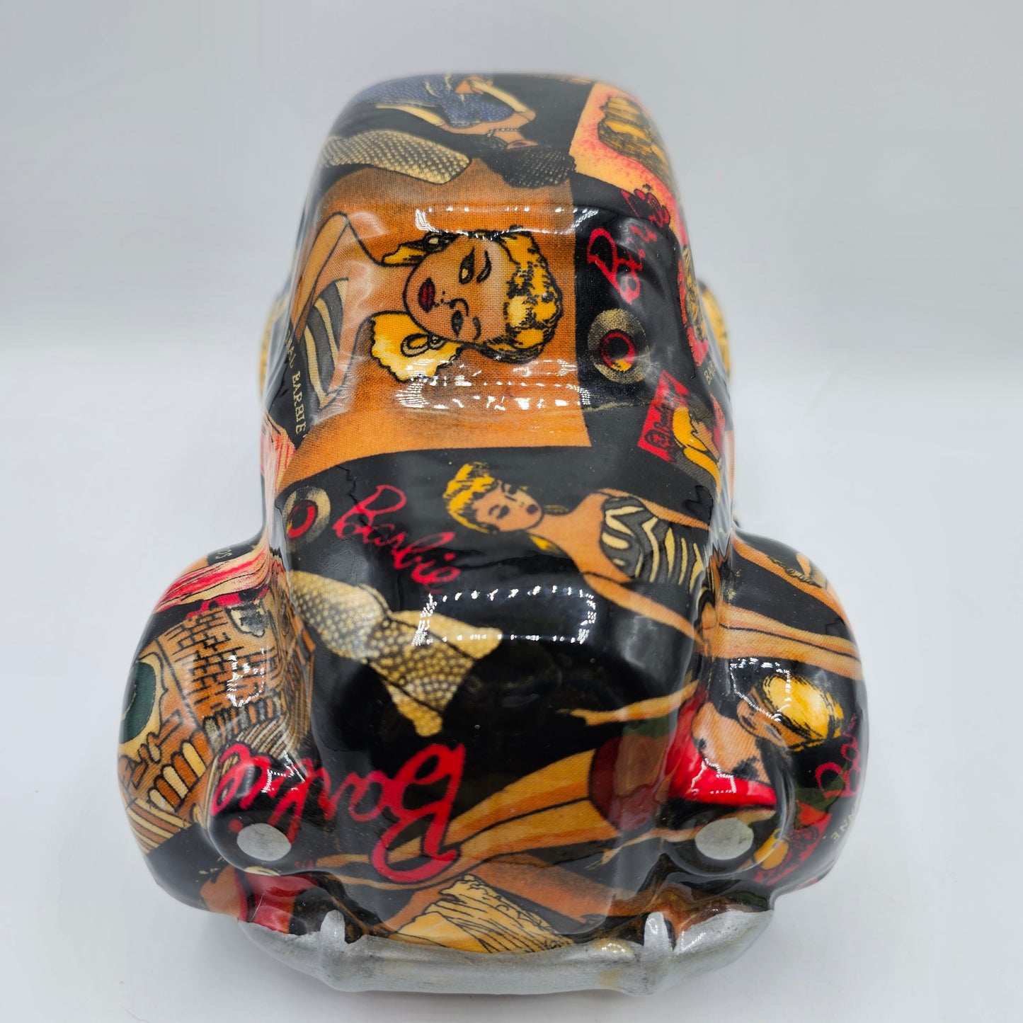 Patchwork Ceramic Original Barbie Car Figurine