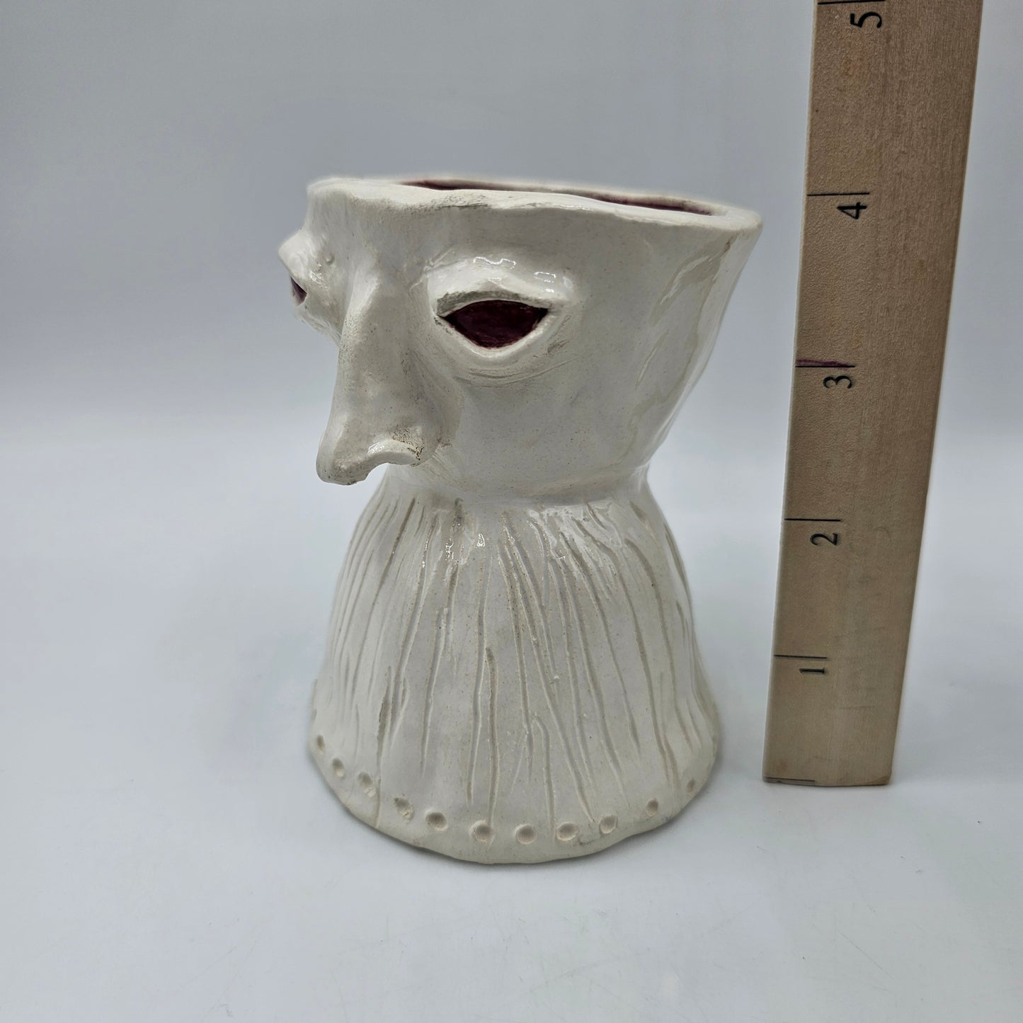 Quirky Artisan Pottery Face Planter