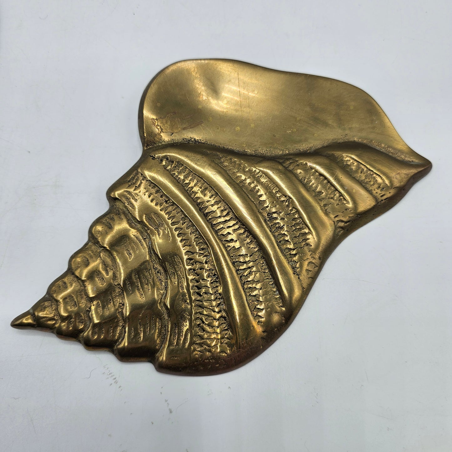 Vintage Brass Shell Wall Hangings - Set of 3