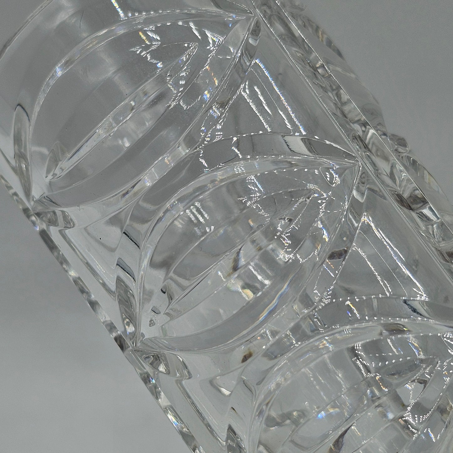 Vintage Cut Lead Crystal Bud Vase