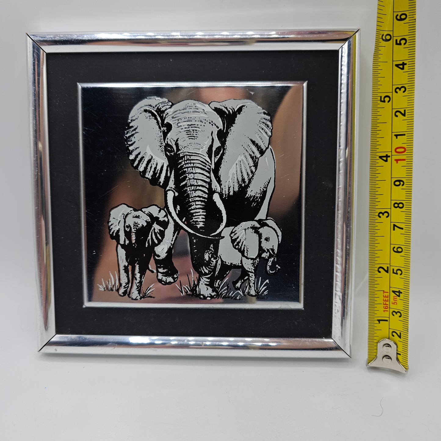 Vintage Elephants On Metal Artwork By Metalco Industries