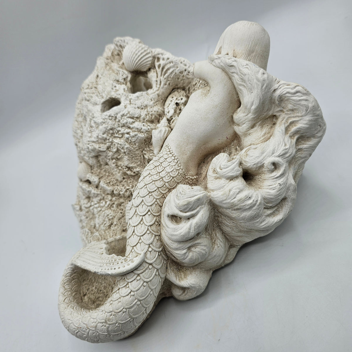 Vintage Mold Mermaid Wall Sconce Planter