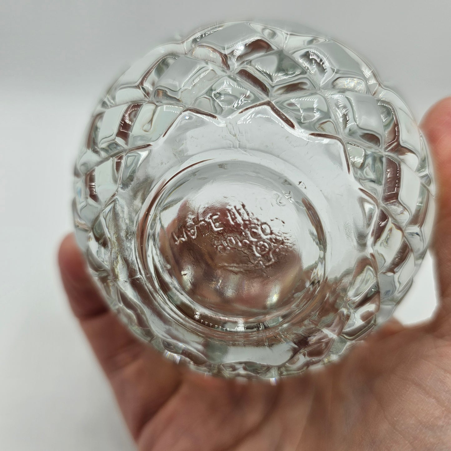 Glass Votive Candle Holder by Homco