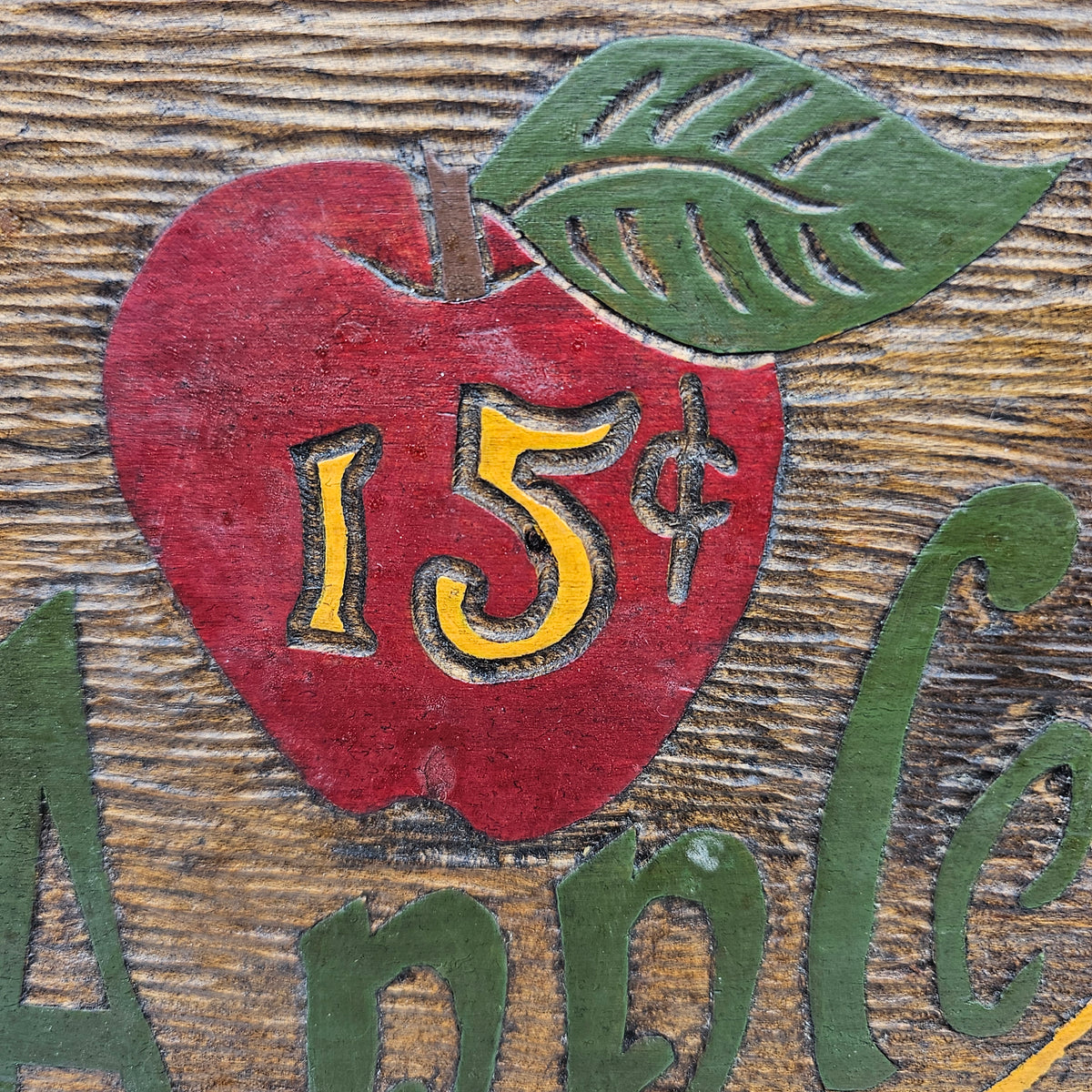 Rifting Sign Carved Wood Apple Pie Wall Decor Sign – Thrifting Vegas