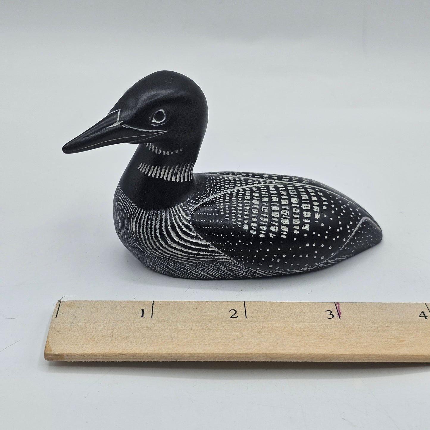 Carved Stone Loon Bird (Duck) by BOMA of Canada