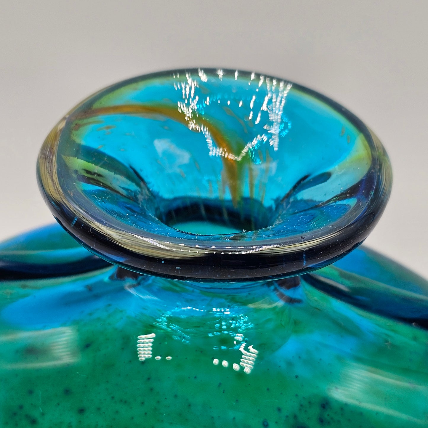 Vintage Mdina of Malta Art Glass Vase - Michael Mdina 1970's Medina