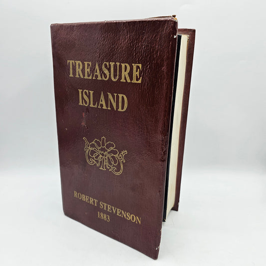 Vintage Treasure Island Hinged Wood Secret Stash Book