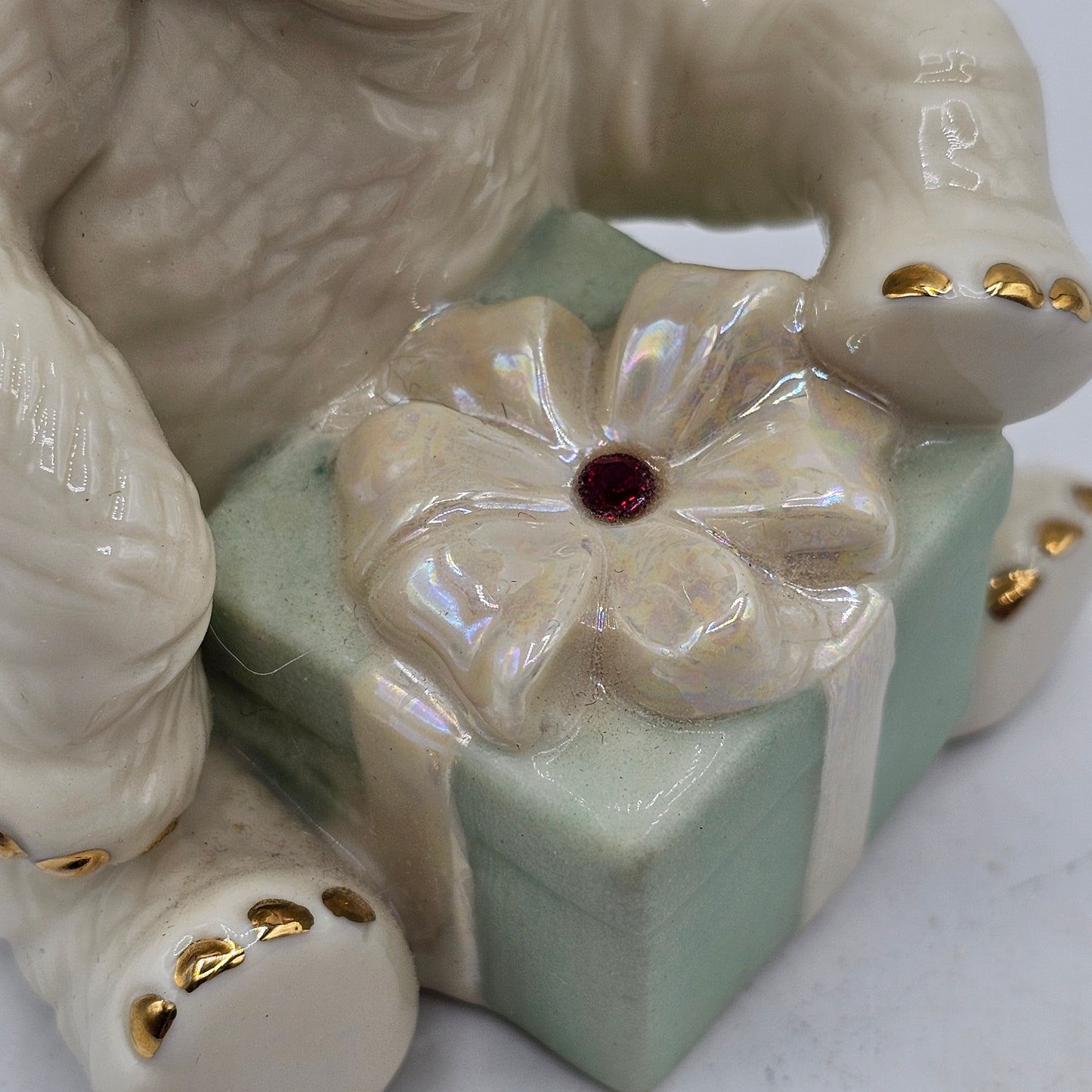 Lenox Happy Birthday Wishes Elephant January Birthstone Porcelain Figurine 4.5"