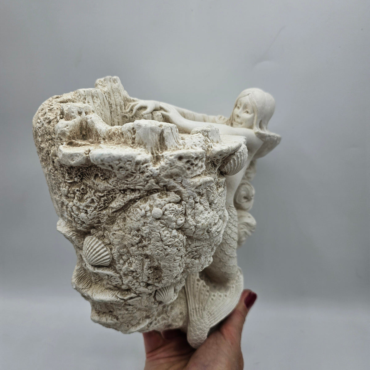Vintage Mold Mermaid Wall Sconce Planter