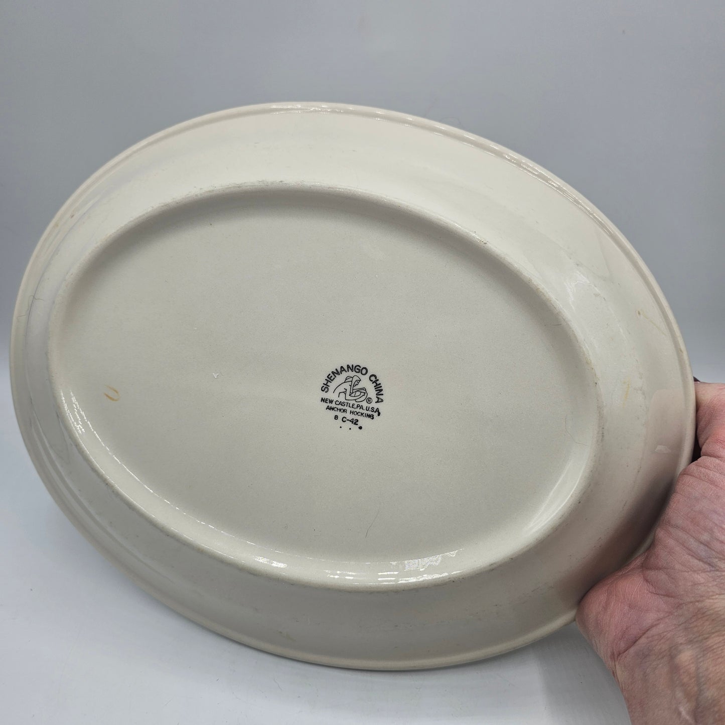 Restaurantware Oval Platter Shenango China by Anchor Hocking