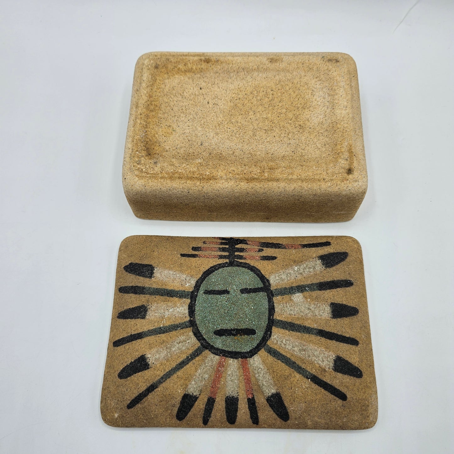 Native American Sand Art Trinket Box