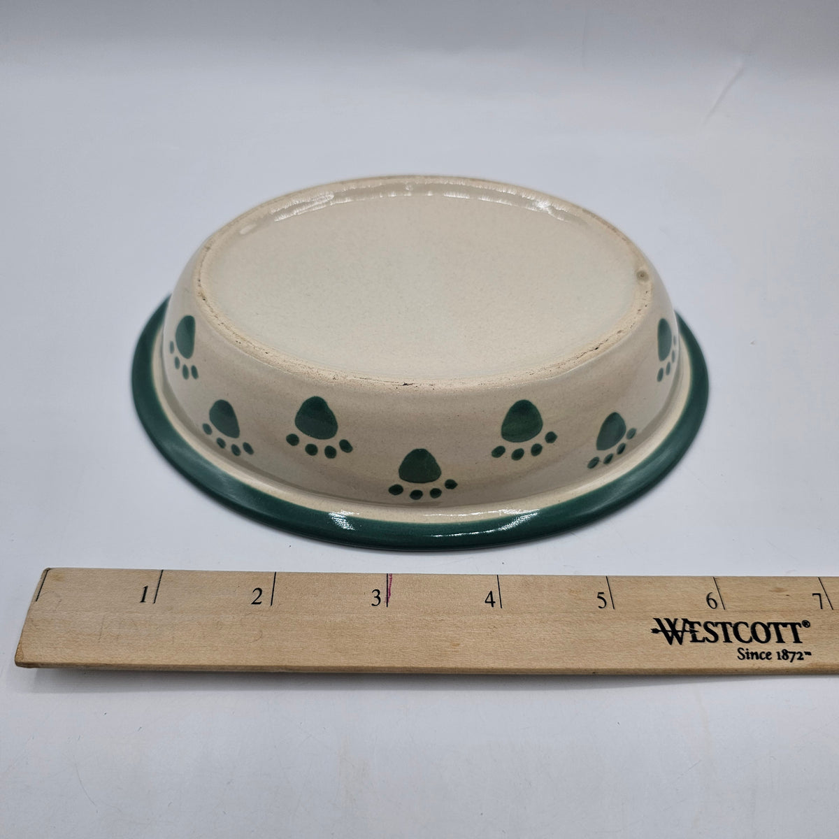 Paw Print Ceramic Cat Food Bowl or Trinket Dish