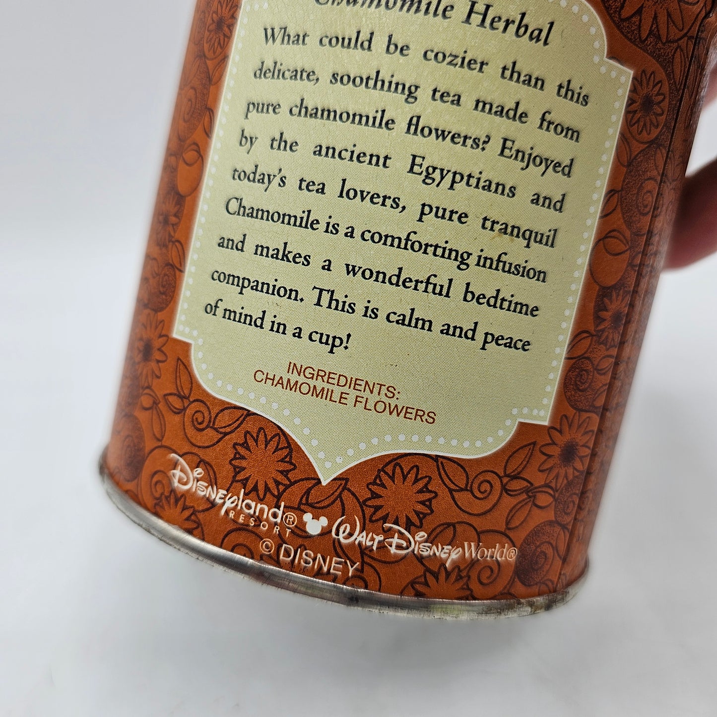 Vintage Mickey Mouse Chamomile Herbal Tea Tin from Disneyland Resort