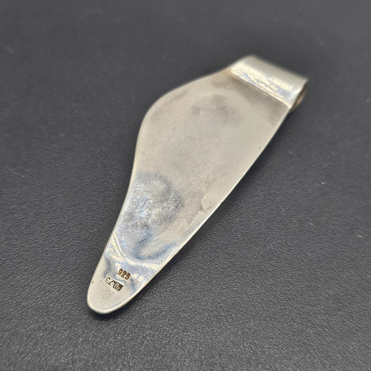 Sterling Silver and Abalone Shell Pendant - Marked and Signed