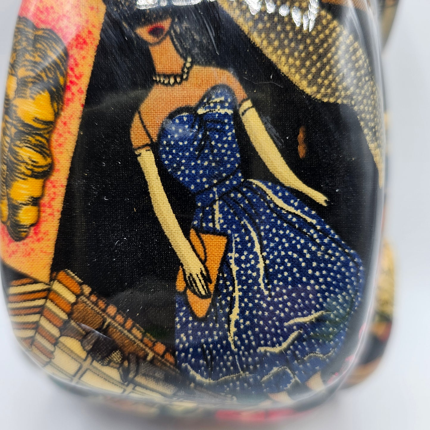 Patchwork Ceramic Original Barbie Car Figurine