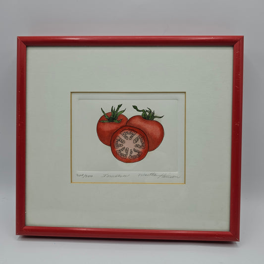 "Tomatoes" Signed And Numbered Watercolor By Martha Hinson #304/350