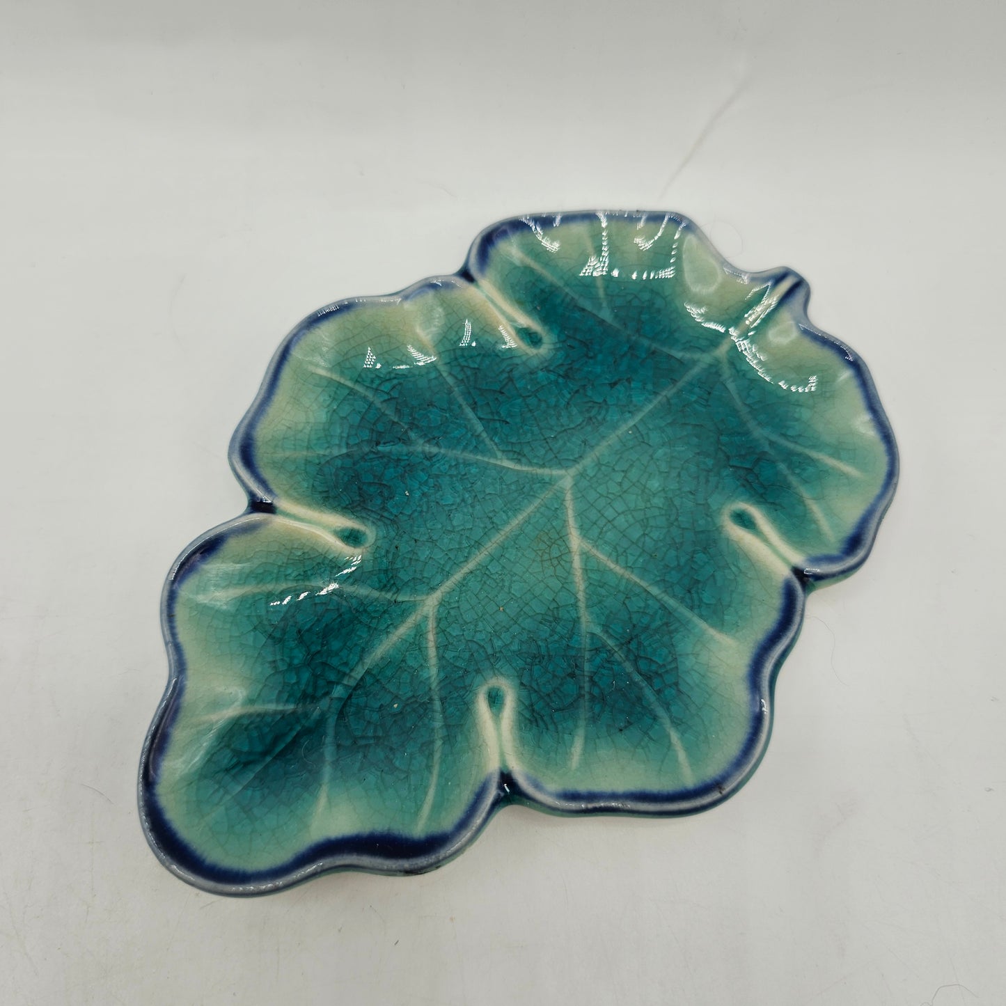 Kotobuki Celadon Green Blue Crackle Glaze Dishes - Set of 3