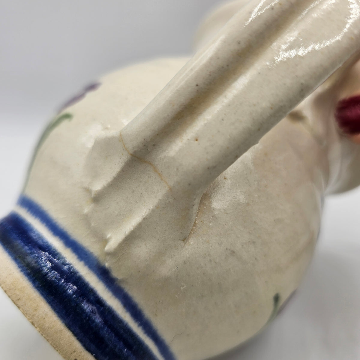 Williamsburg Pottery Creamer with Flowers