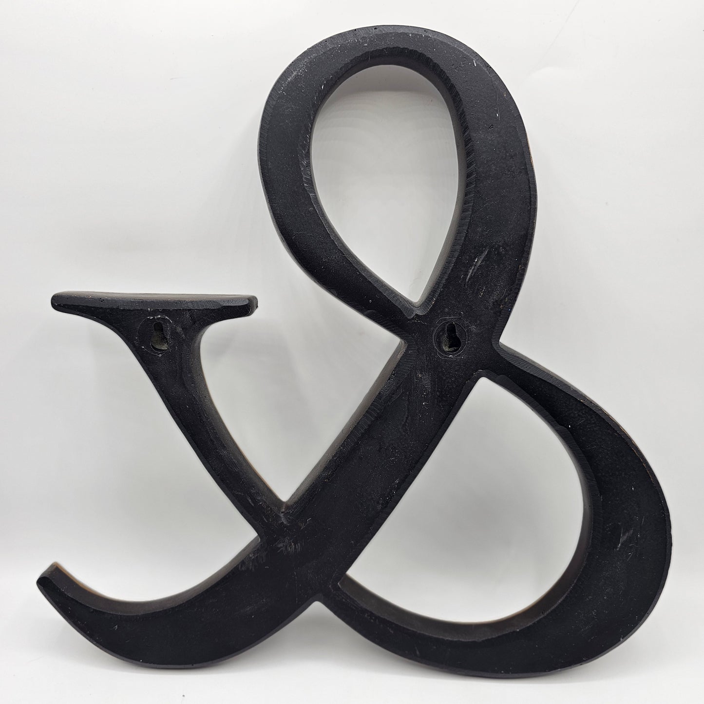 12" Bronze Finish Painted Resin & Ampersand Wall Hanging Decor