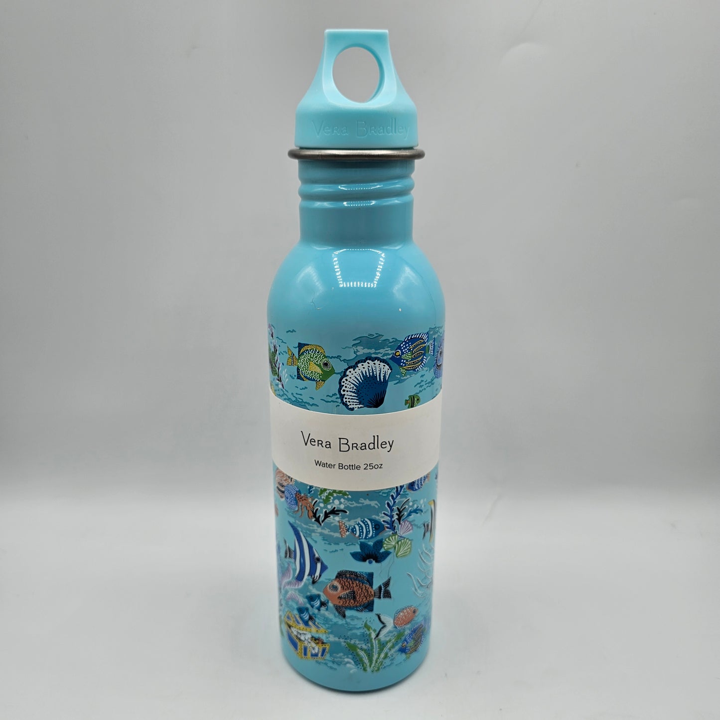 New Vera Bradley Ocean Seashore Themed Metal Drink Travel Bottle