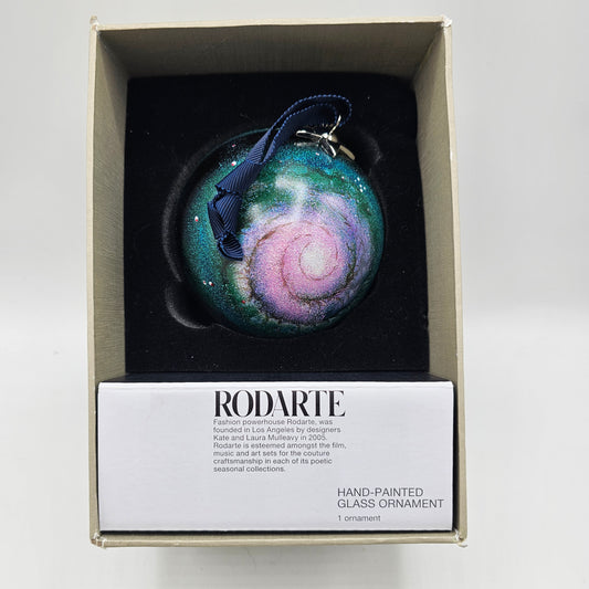 Rodarte Hand Painted Glass Ornament