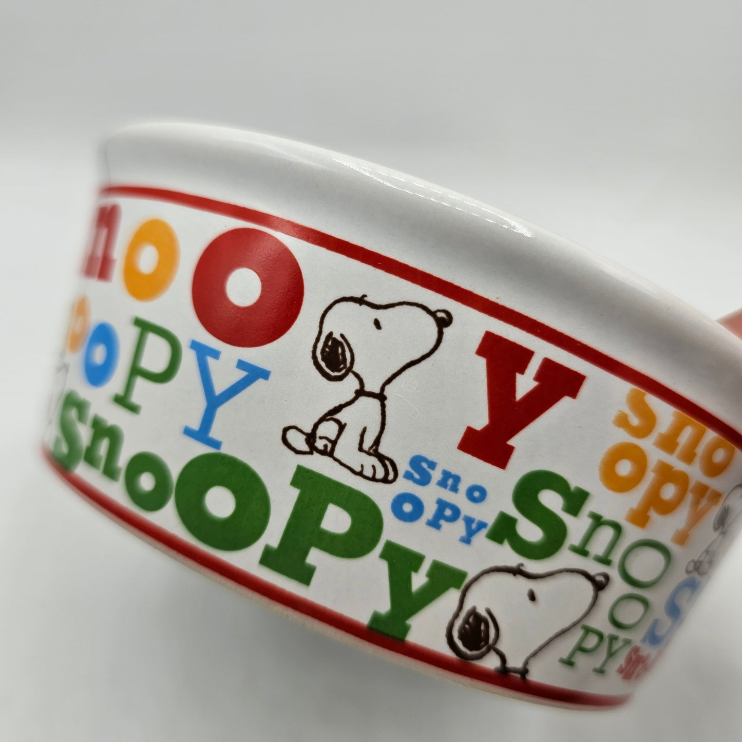 Snoopy Peanuts Dog Bowl Ceramic Pet Food Bowl