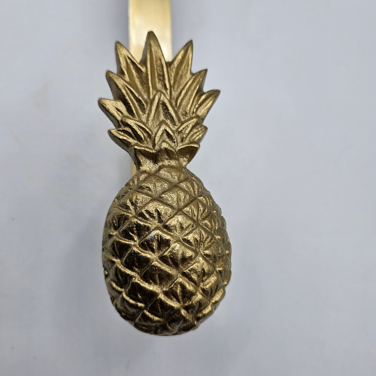 Gold Tone Metal Pineapple Over the Door Wreath Holder