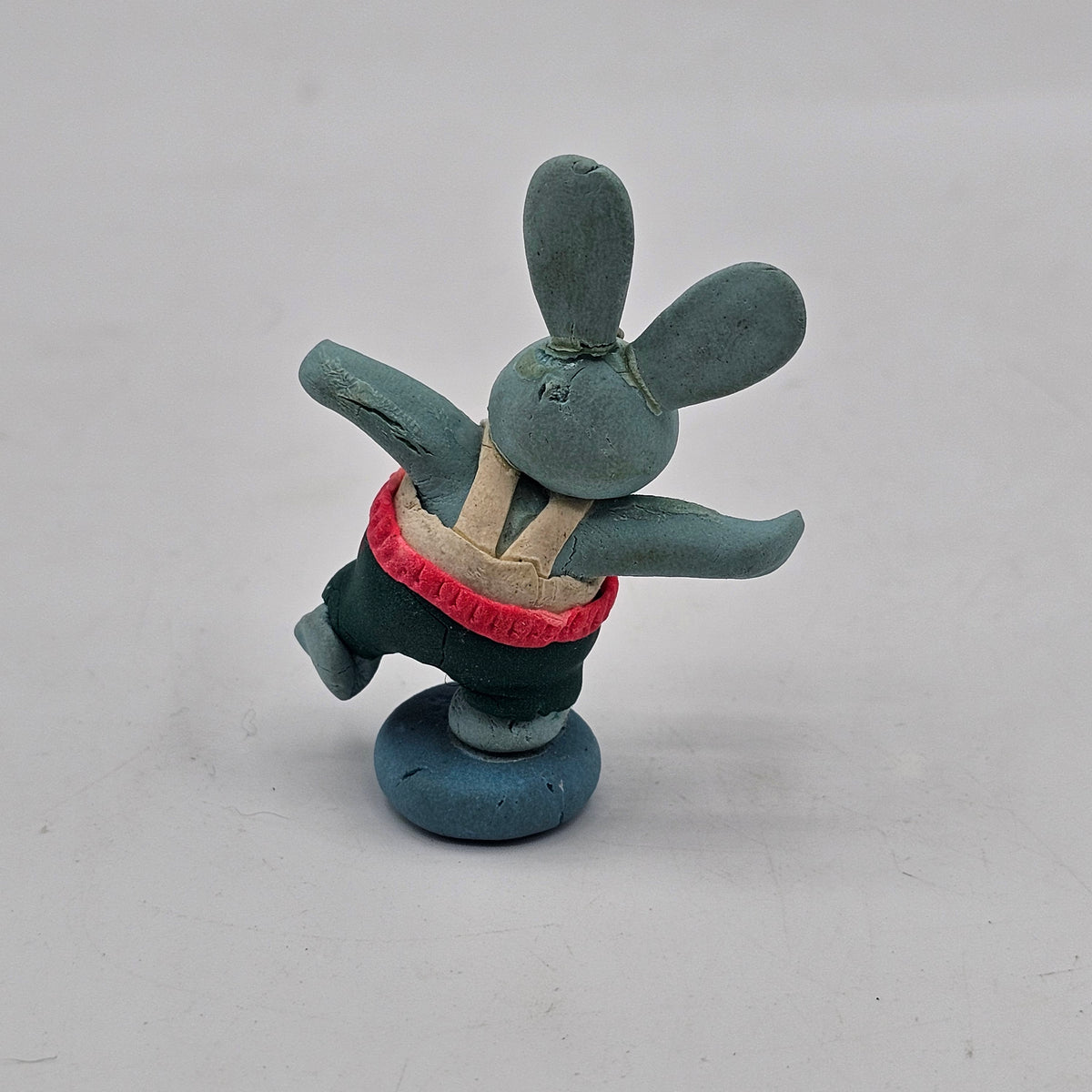 Miniature Clay Bunny Rabbit Figurine