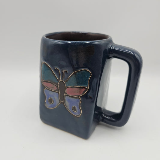 Stoneware /Mexican Pottery Butterfly Mug by Mara