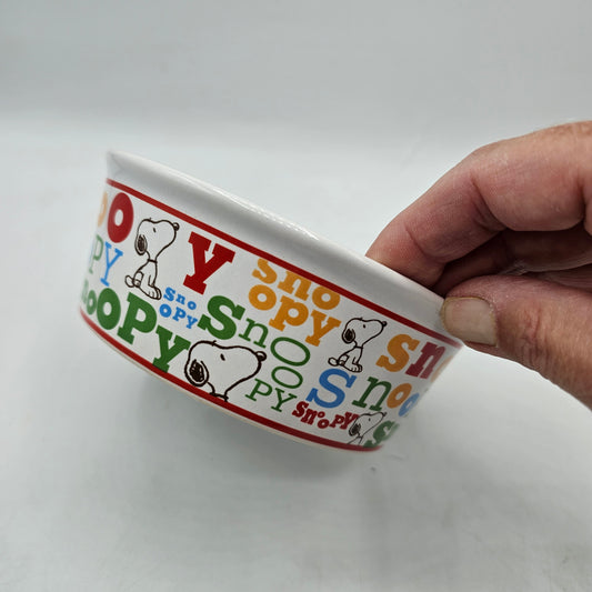 Snoopy Peanuts Dog Bowl Ceramic Pet Food Bowl
