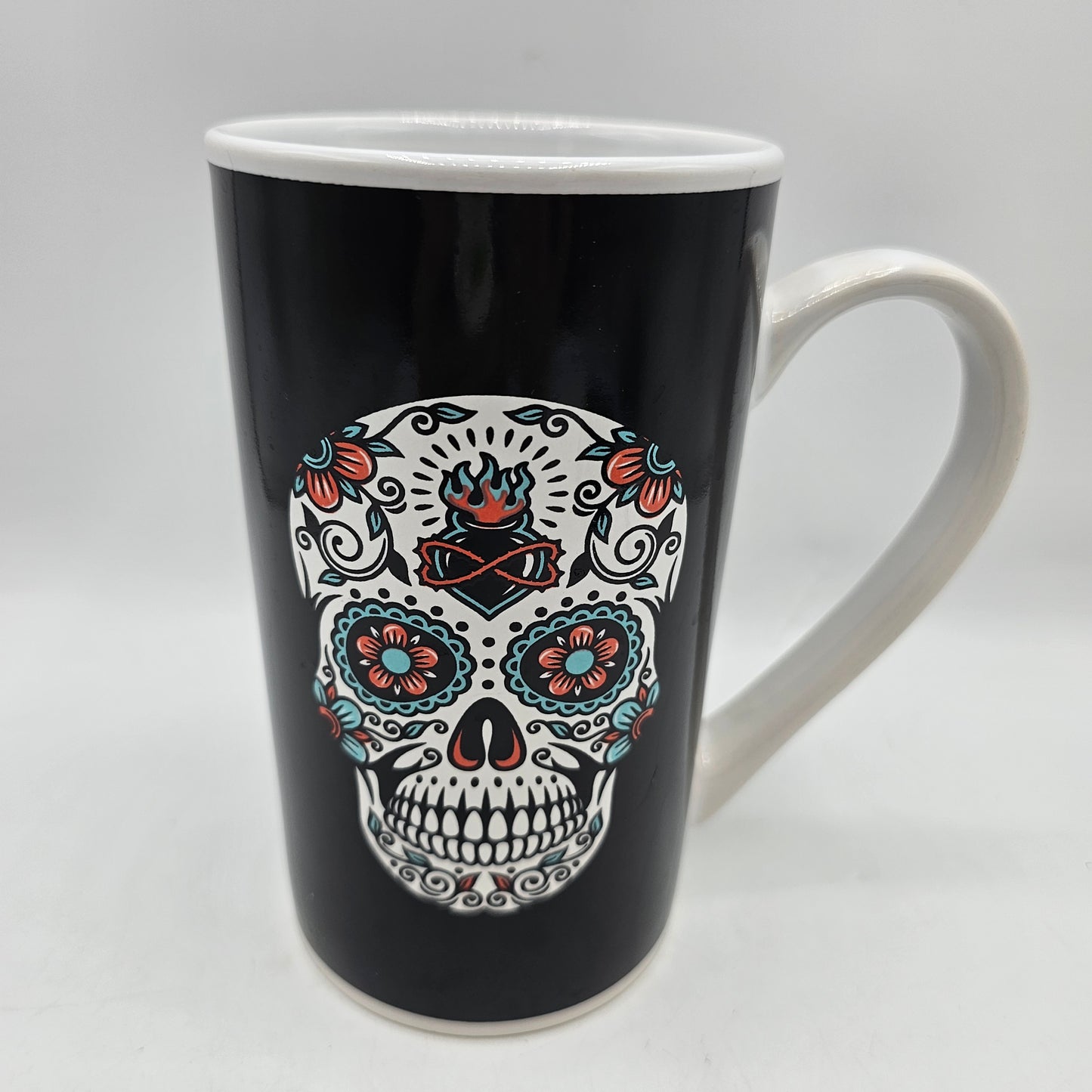 Oversized Day of the Dead Sugar Skull Mug