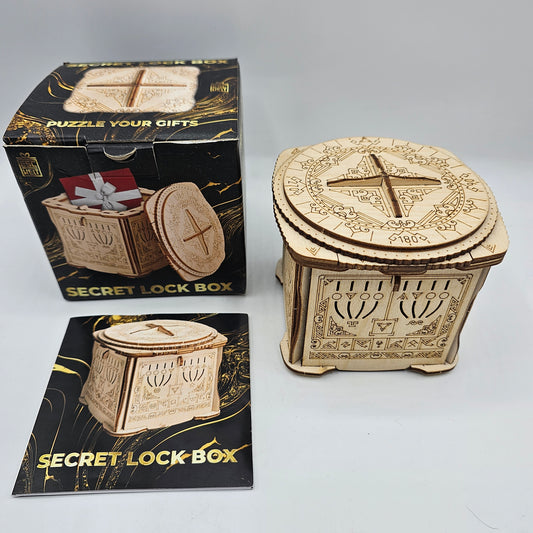 Secret Lock Wooden Puzzle Box