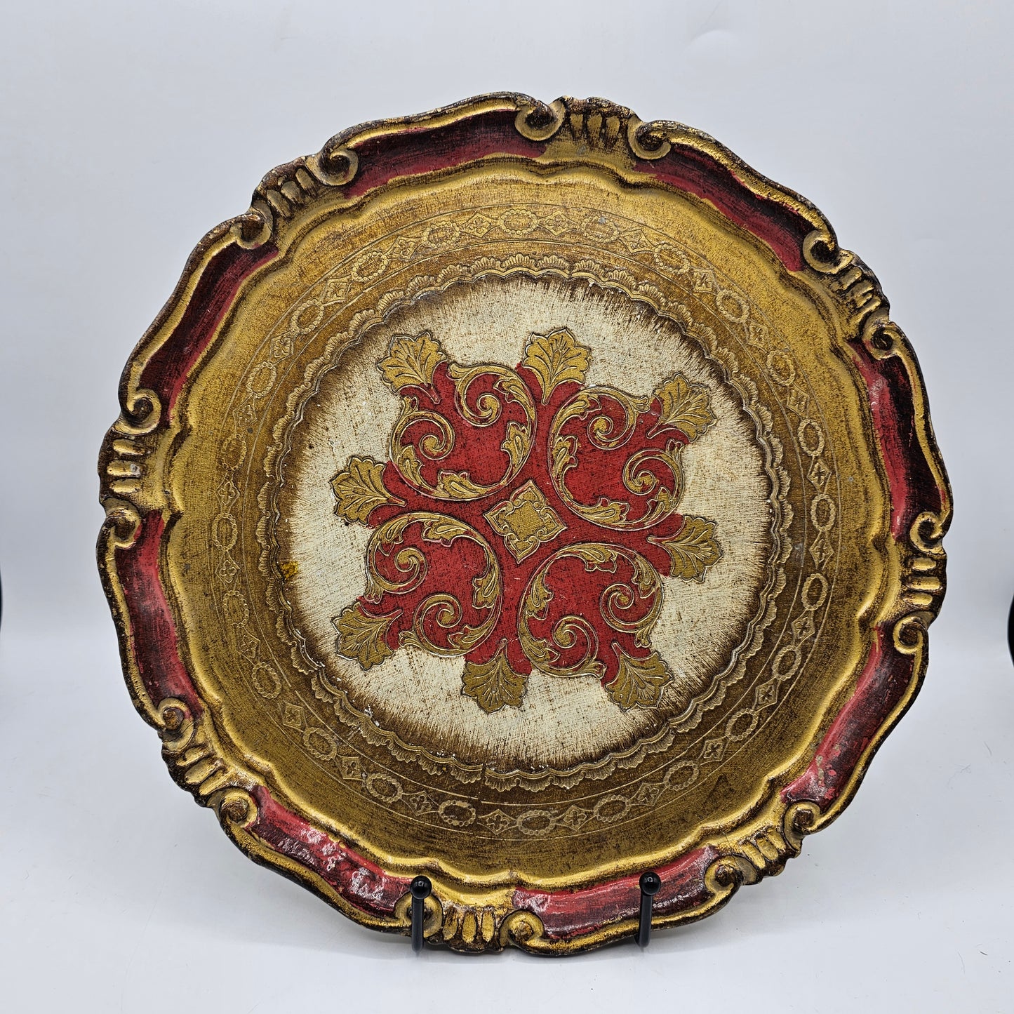 Vintage Italian Florentine Tidbit Serving Tray