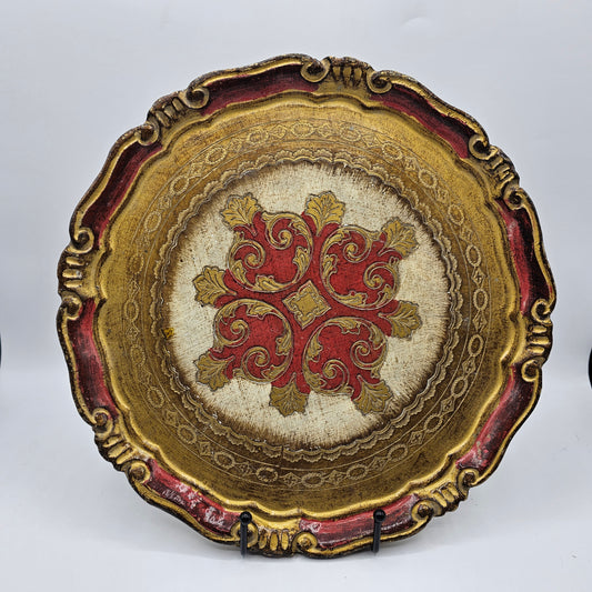 Vintage Italian Florentine Tidbit Serving Tray