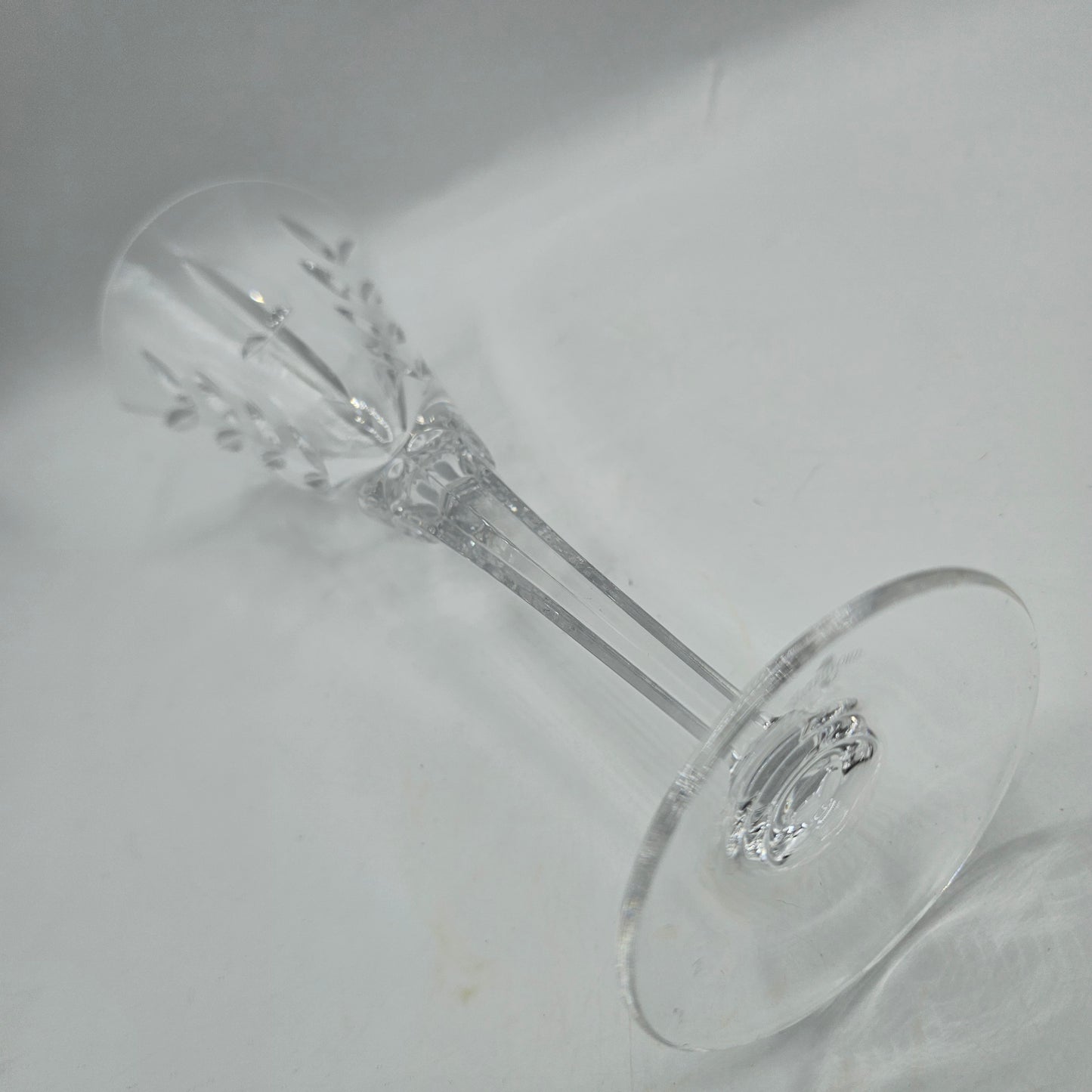 Waterford Crystal Champagne Flute America's Heritage Collection "Lincoln" 9-1/4" - Etched Signature (perfect condition)