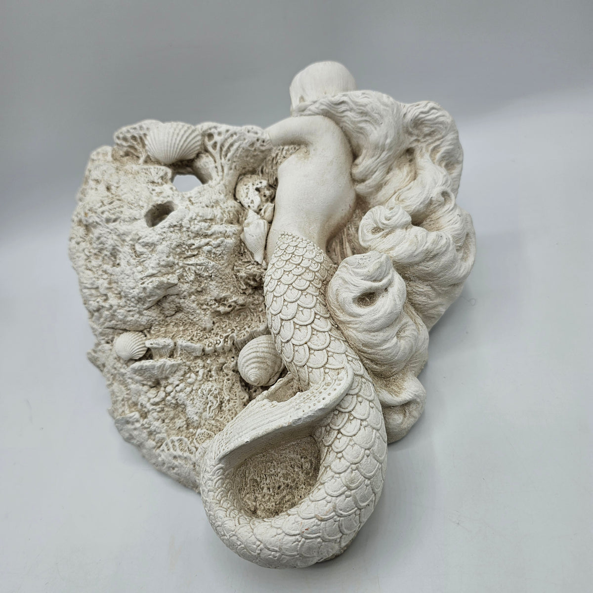 Vintage Mold Mermaid Wall Sconce Planter
