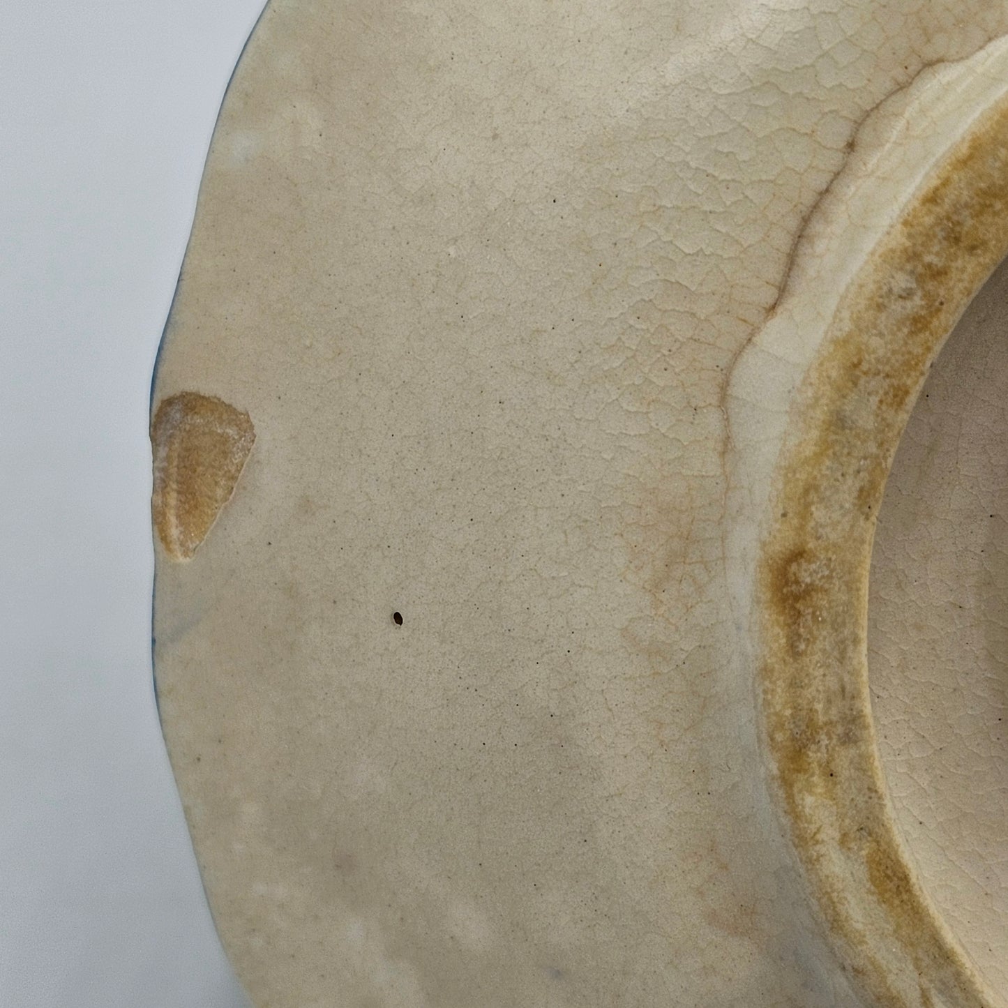 Vintage Nasco Blue Rooster Condiment, Jam Jar or Planter with an Attached Underplate (vintage condition)