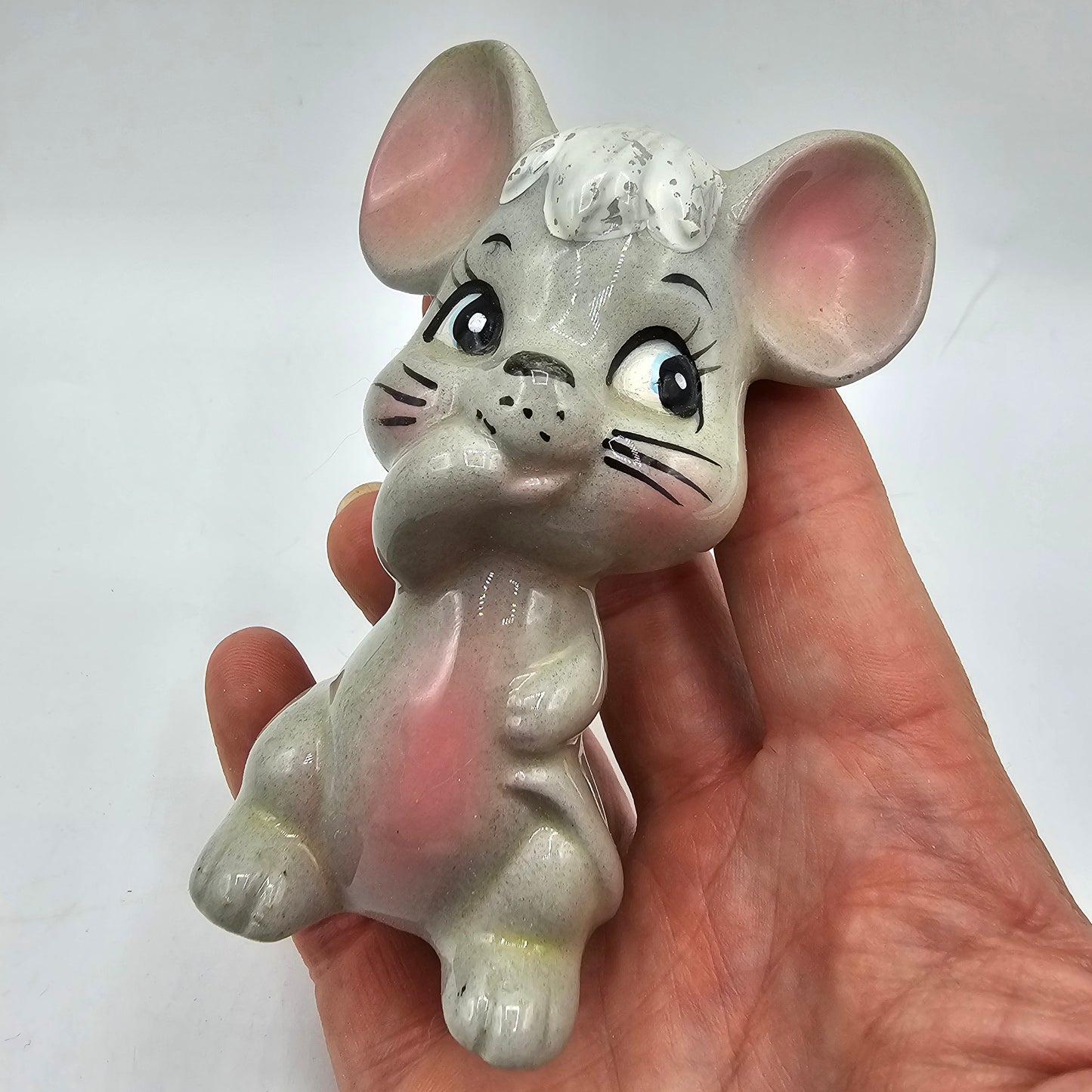 Vintage Mouse Single Ceramic Shaker