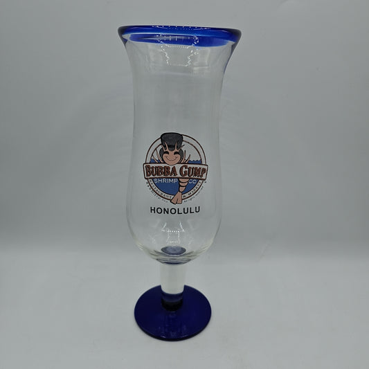Bubba Gump Shrimp Co. Honolulu Hurricane Glass with Cobalt Accents