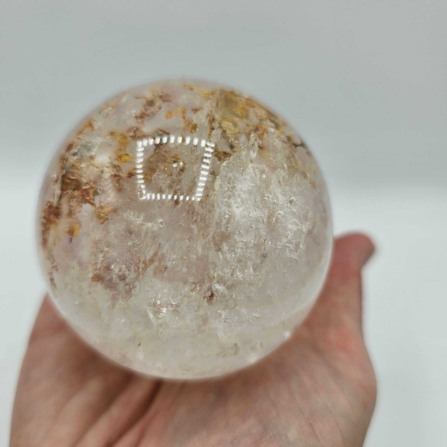 Garden Quartz (Lodolite) Orb or Sphere for Reiki Healing