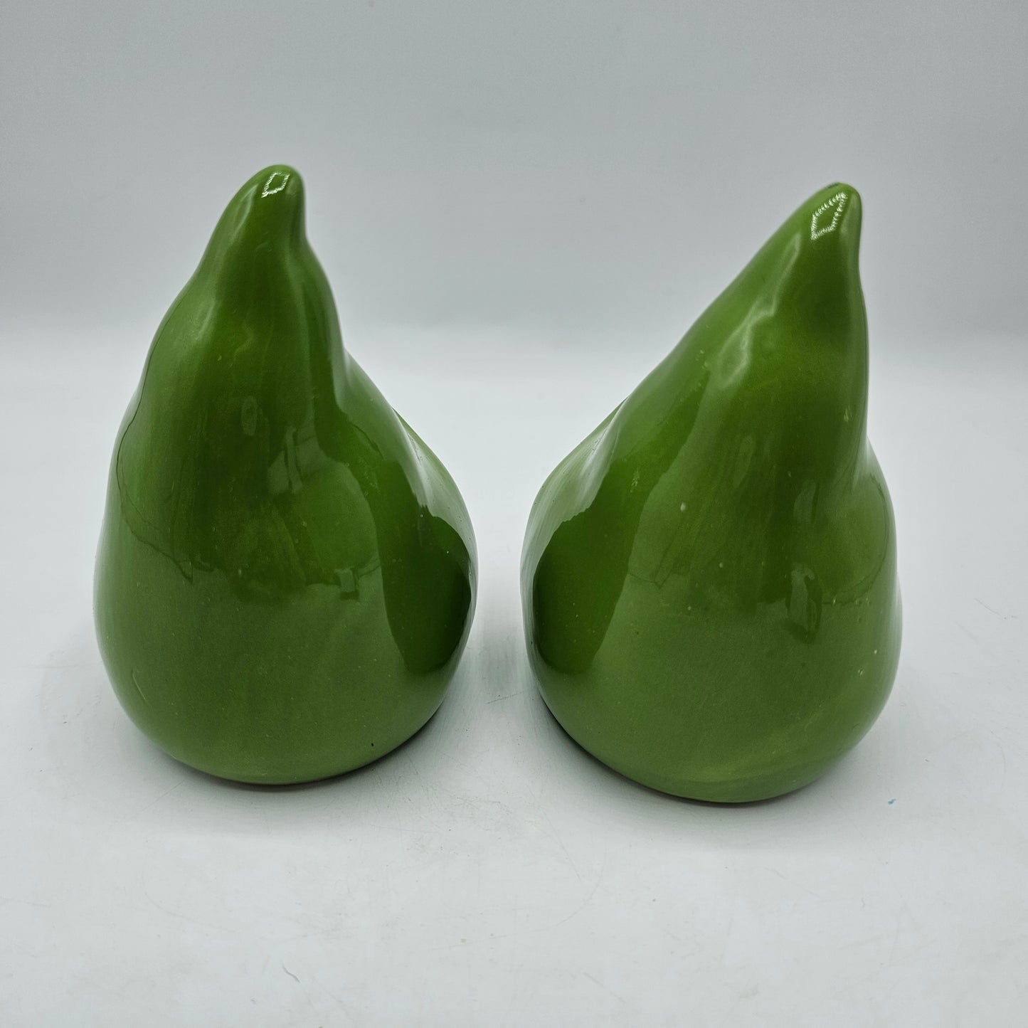2 Ceramic Christmas Gnomes with Green Hats