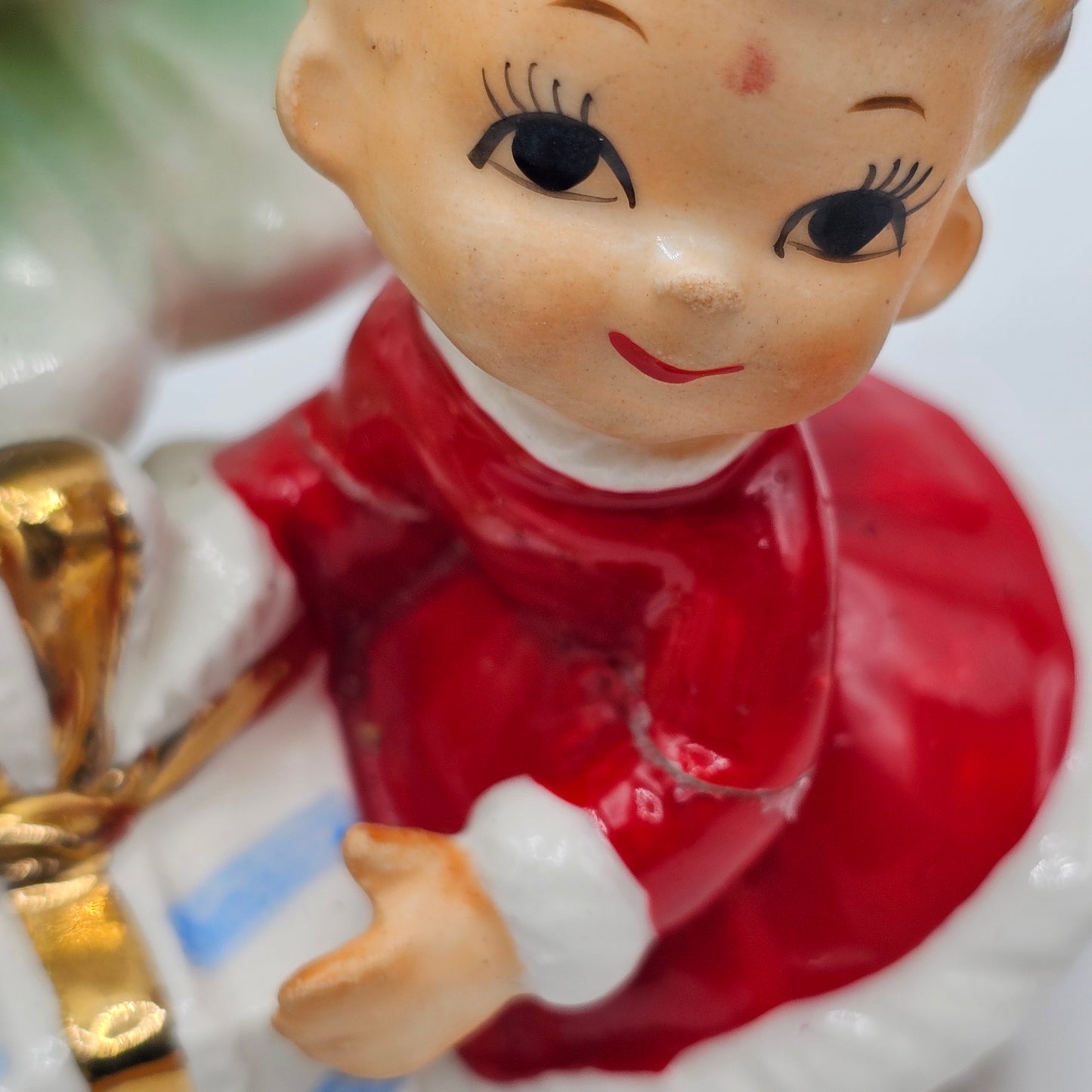 Rare Josef Originals Children around the Christmas Tree Figurine (repaired)