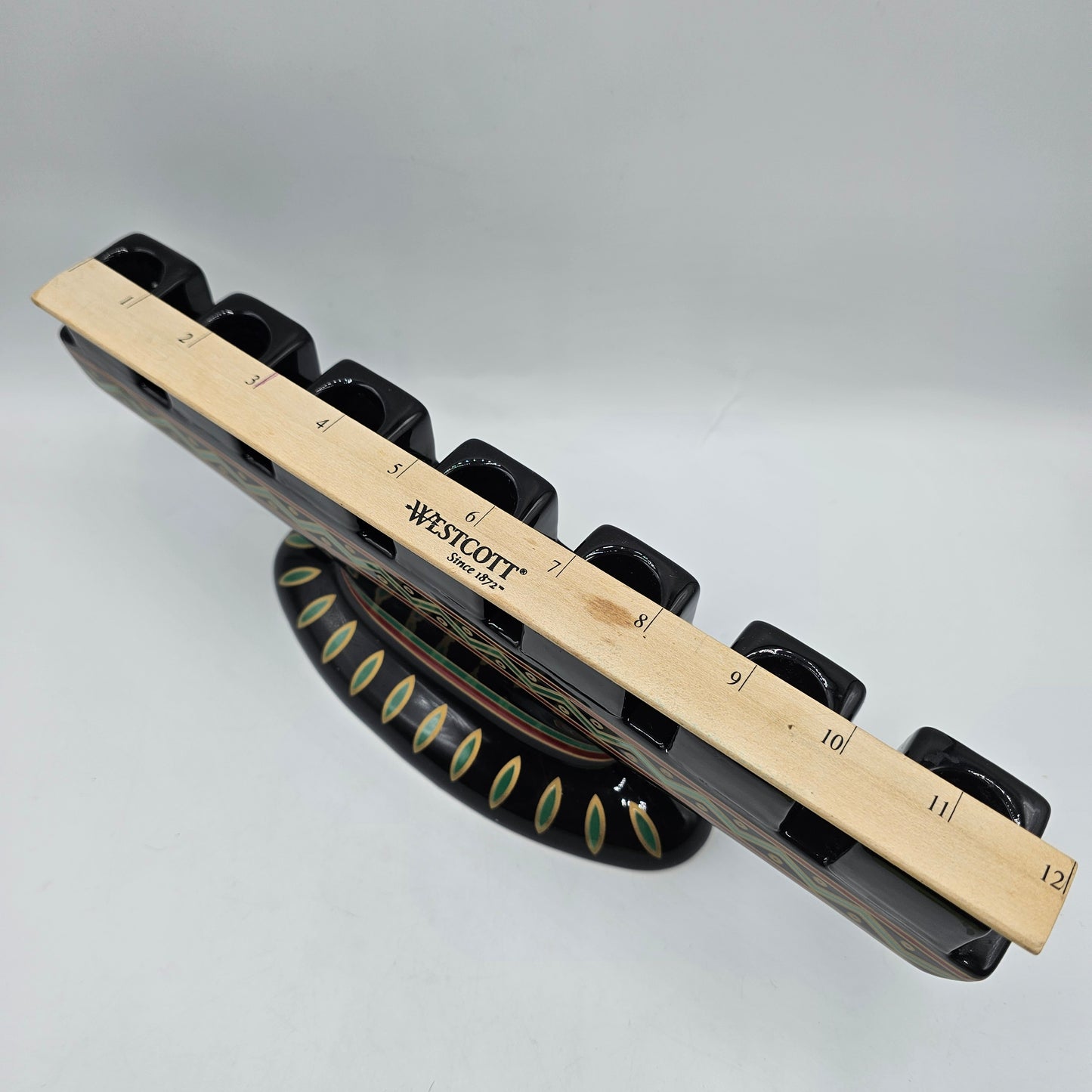 Ceramic Kwanzaa Kinara Candle Holder