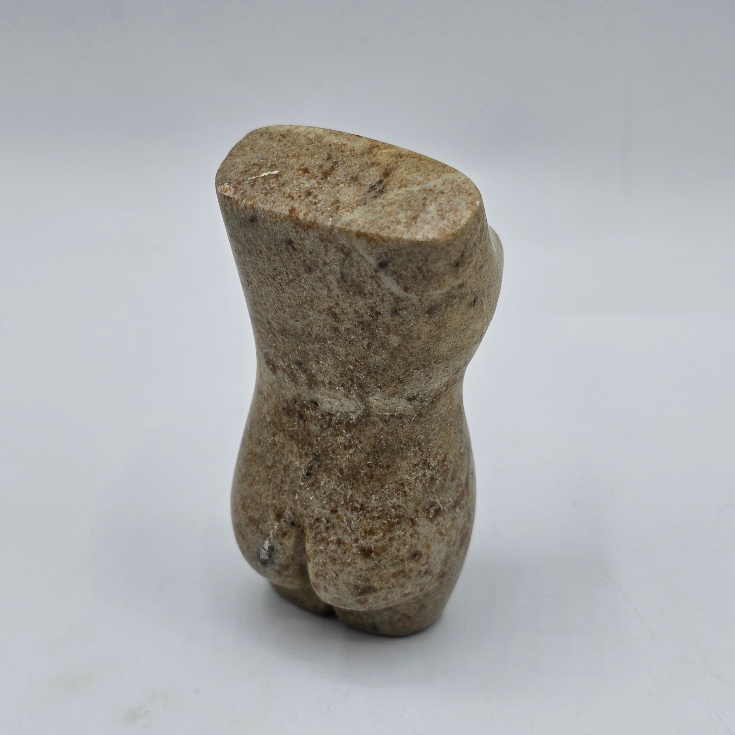 Red Sky Studios Polished Natural Stone Female Torso Native American Fertility Fetish Figurine - Signed, 2005