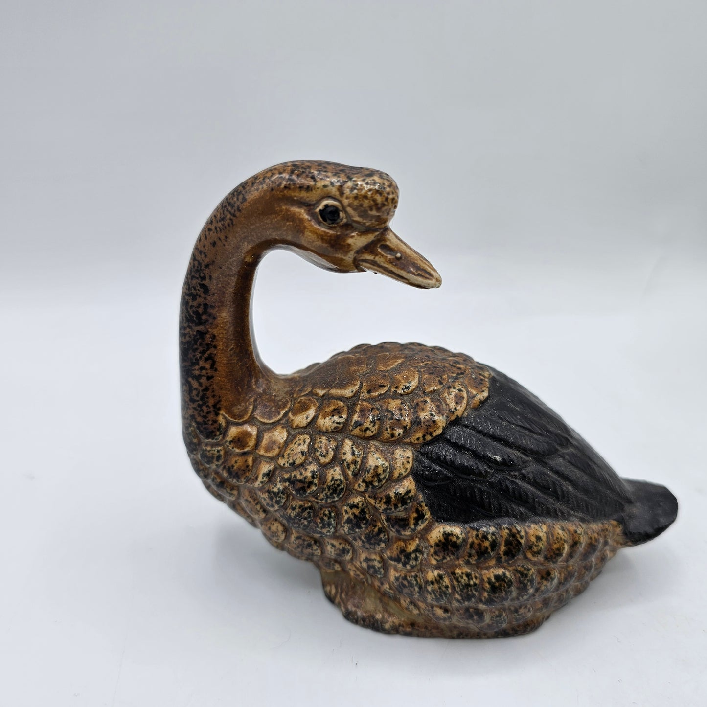 Vintage Pair of Geese Ceramic Figurine by Wony Ltd of Japan