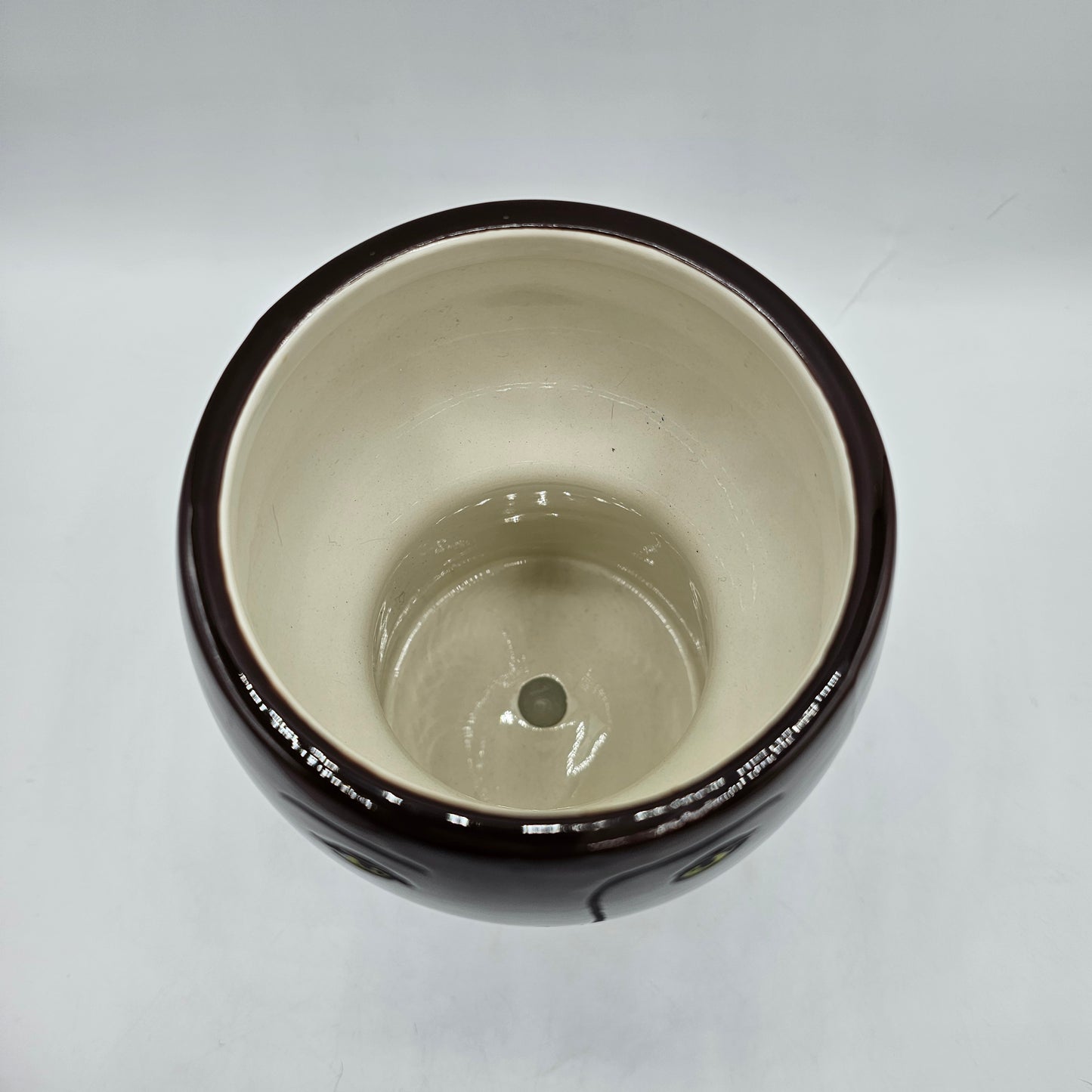 Opalhouse Stoneware Lady Head Face Planter - Large Size - Brown with Pink Polka Dots