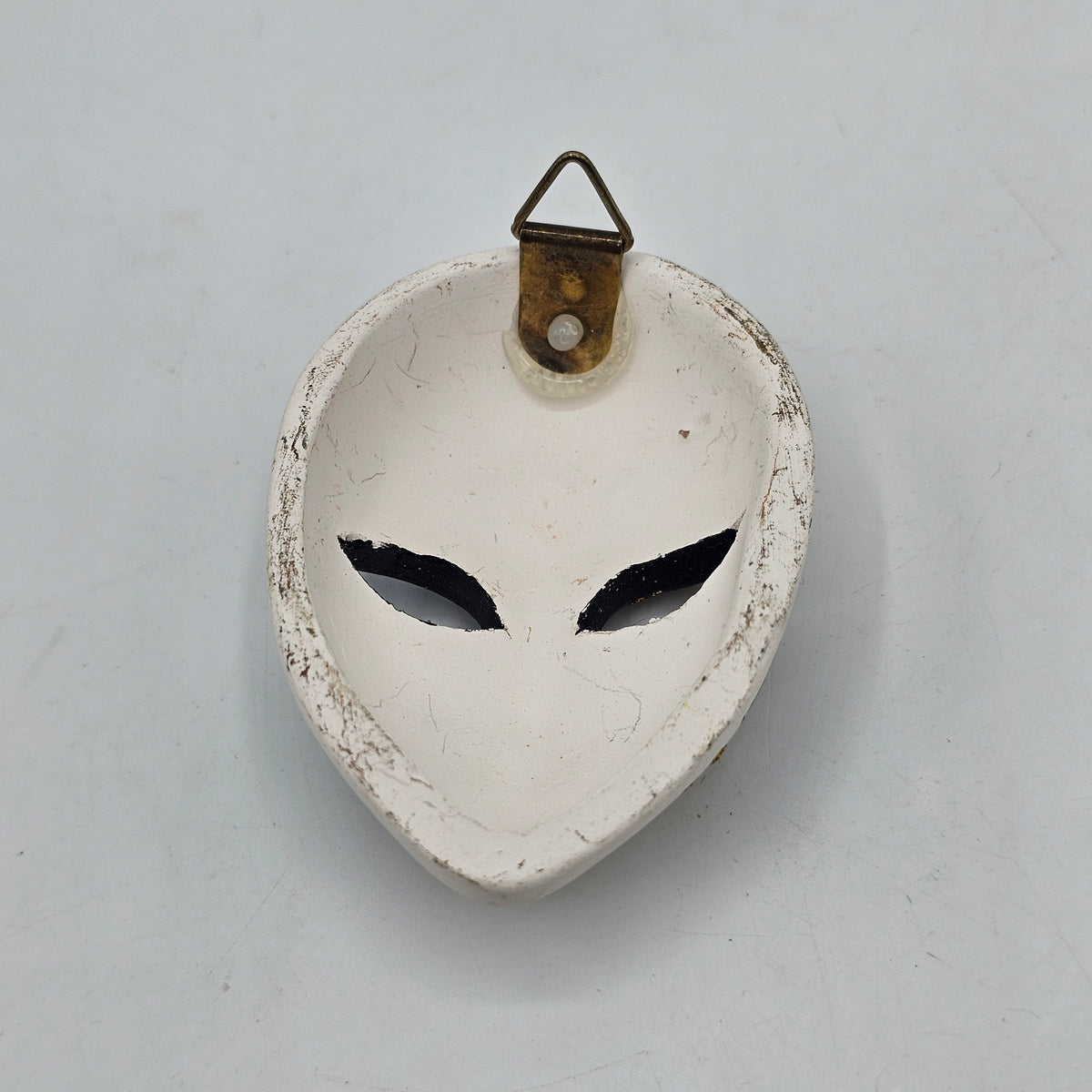 Hand Painted Mini Ceramic Venetian Mask Wall Decor with Hanger - Made in Venice, Italy
