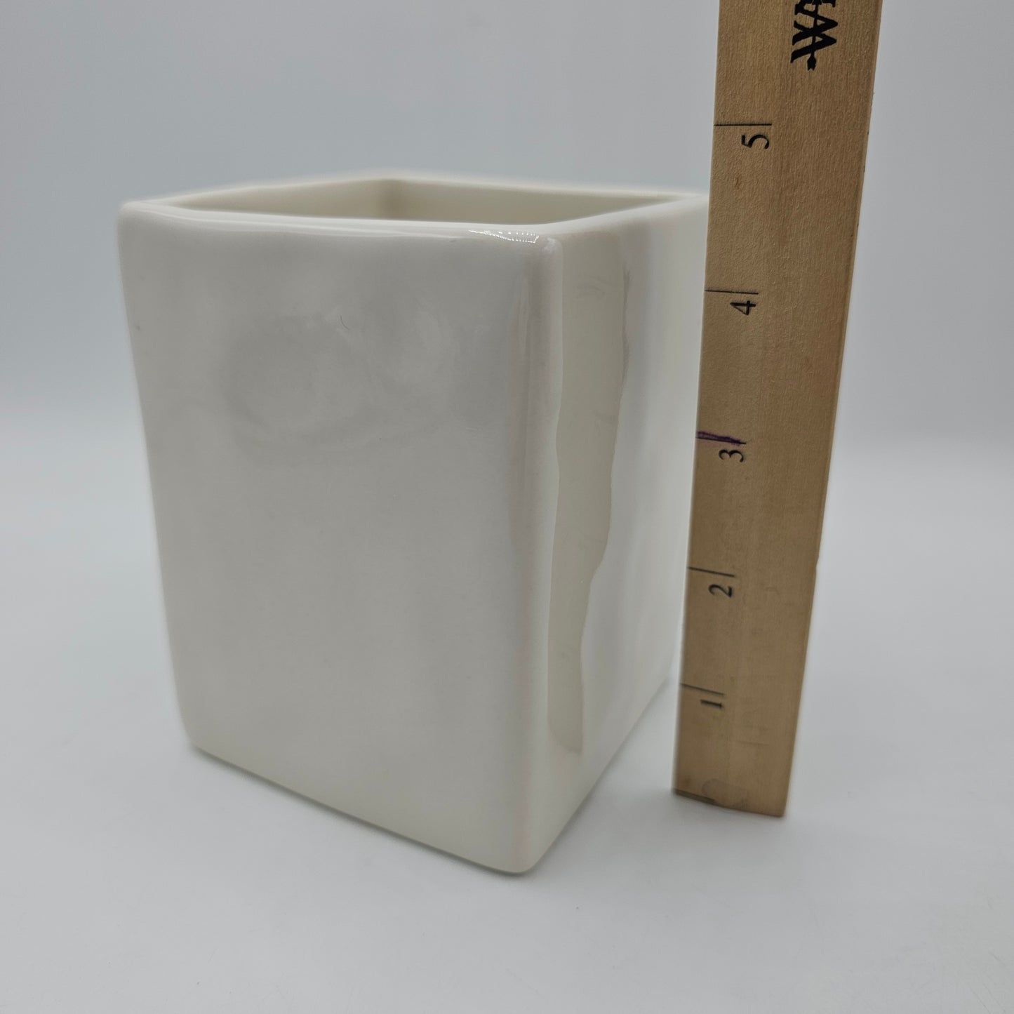Rae Dunn "Write" White Ceramic Pencil Pot