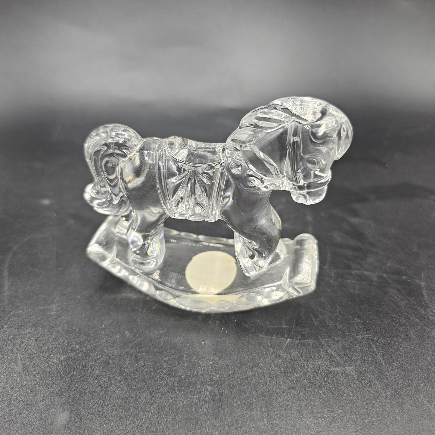 Princess House Lead Crystal Rocker Figurine - Rocking Horse