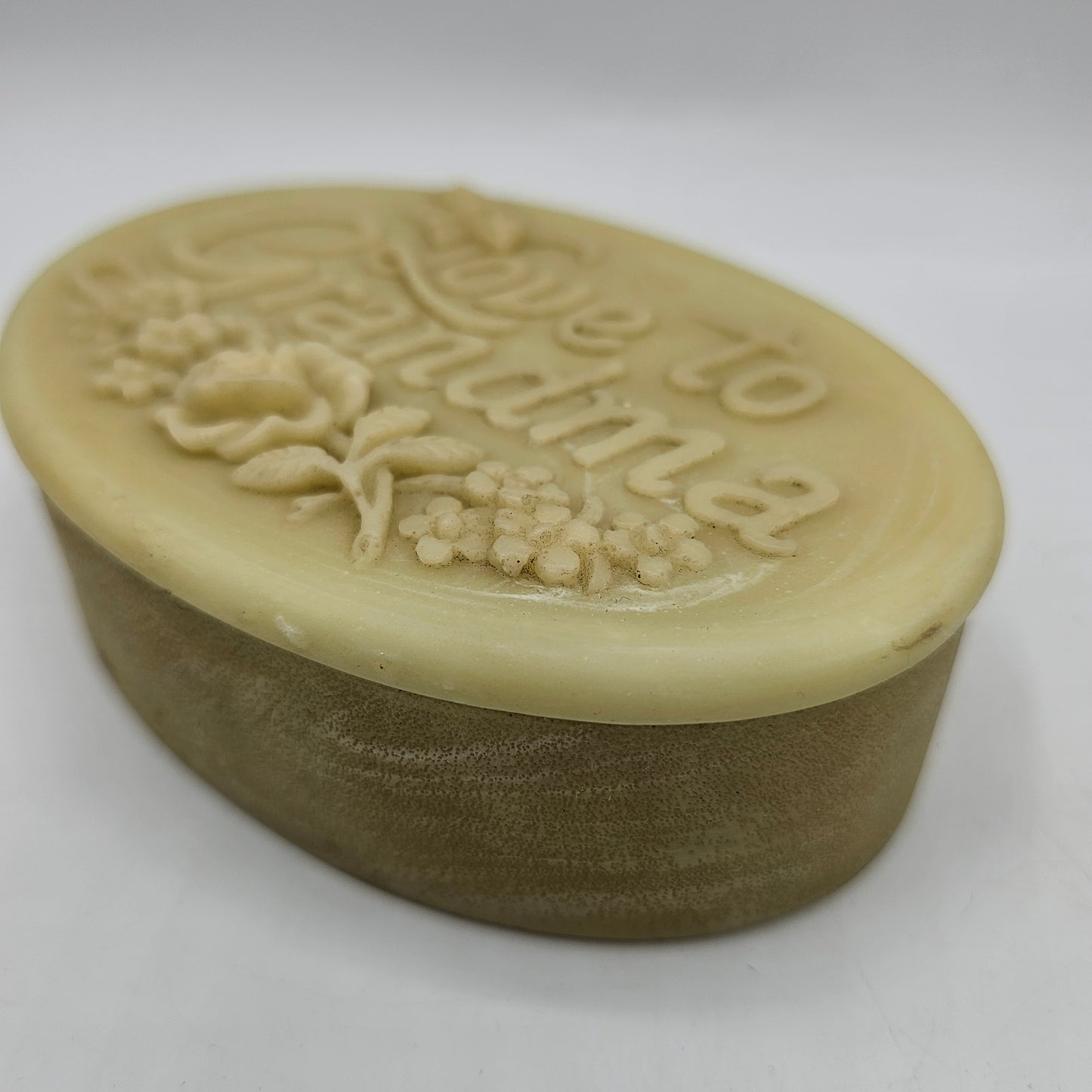 "Love to Grandma" Oval Gift, Jewelry or Trinket Box